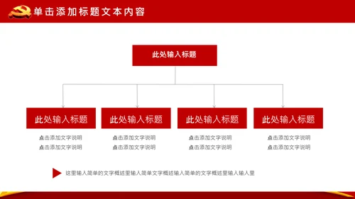 党政大气党委政府工作报告通用ppt模板