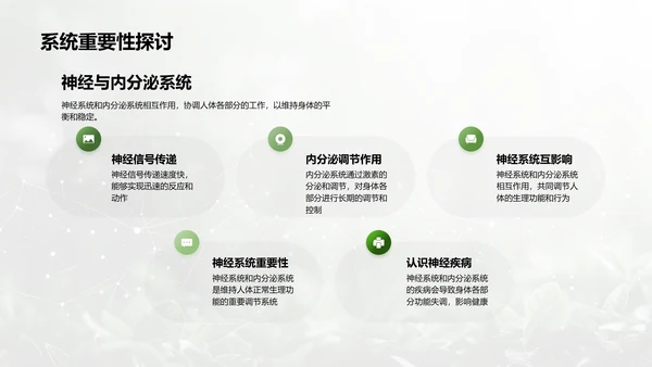 人体系统协作讲座PPT模板