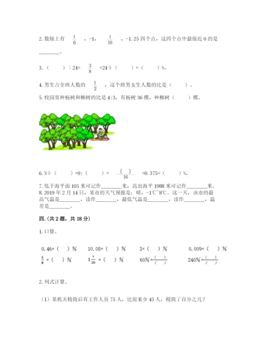 苏教版六年级数学小升初试卷及完整答案【必刷】.docx