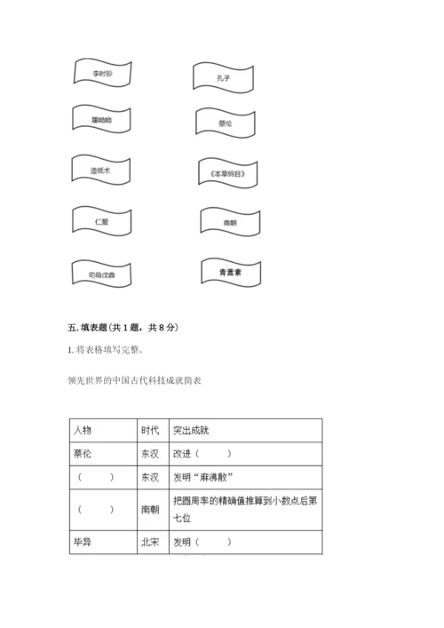 五年级上册道德与法治第四单元骄人祖先 灿烂文化测试卷精品【预热题】.docx