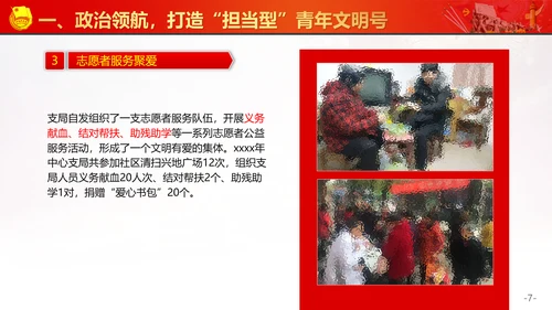 创建青年文明号活动交流PPT模板