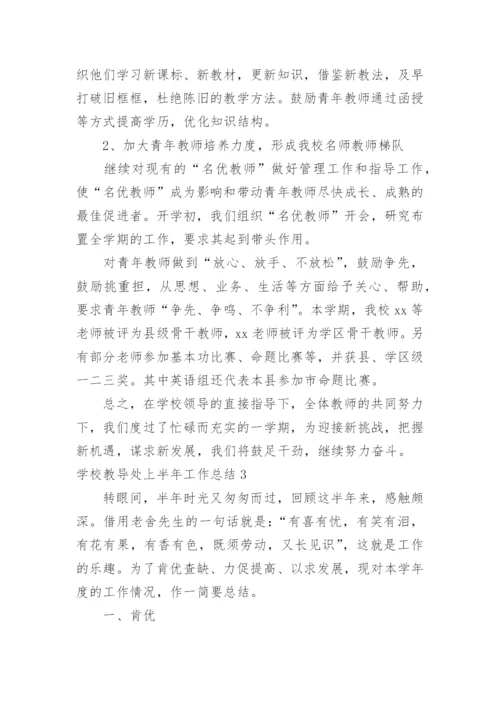 学校教导处上半年工作总结.docx