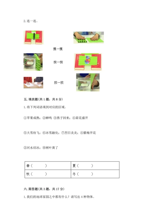 教科版科学二年级上册《期末测试卷》带答案（培优b卷）.docx