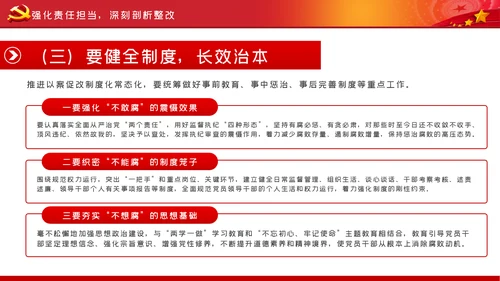 推进以案促改制度化常态化从严治党廉政党课PPT