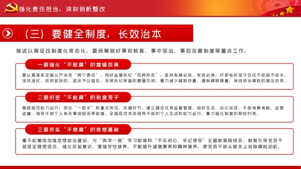 推进以案促改制度化常态化从严治党廉政党课PPT