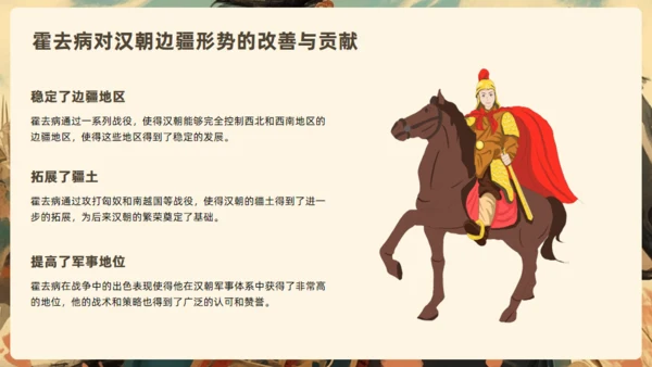 霍去病介绍通用PPT模板