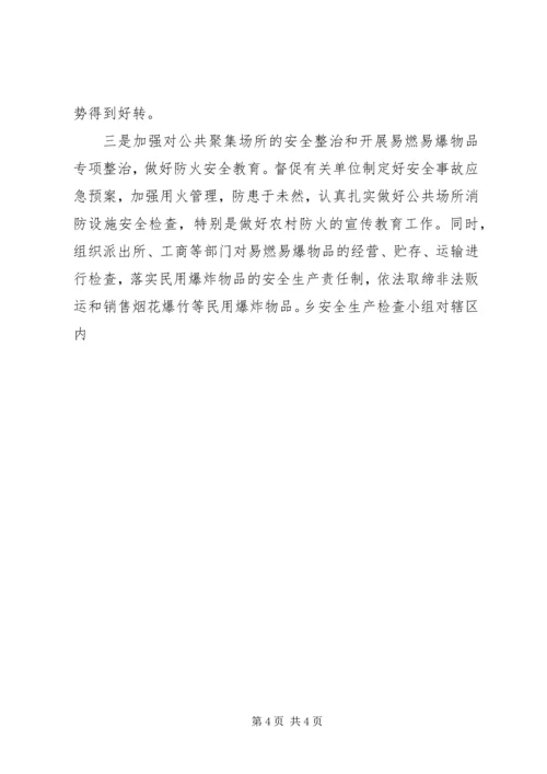 乡镇安全生产工作履职报告书.docx