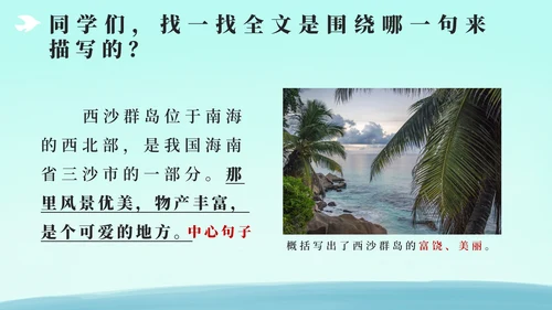 部编版三年级上册第十八课富饶的西沙群岛PPT模板