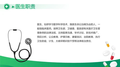 绿色医疗医药市场分析动态PPT模板