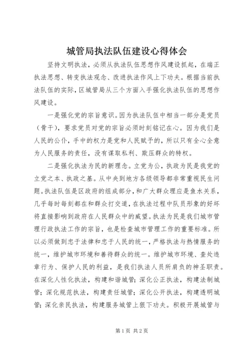 城管局执法队伍建设心得体会 (2).docx