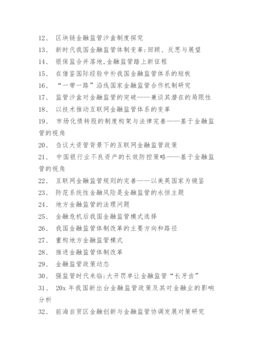 金融本科论文题目选题.docx