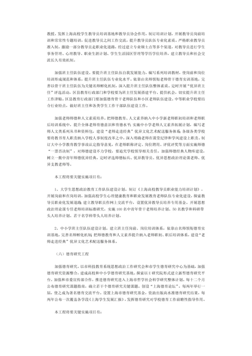 上海学校德育十一五发展规划方案.docx