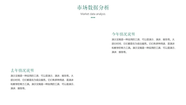 绿植小清新工作总结汇报通用PPT模板