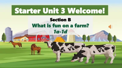 Starter Unit 3 welcome Section B 1a-1d课件＋音视频 2024-