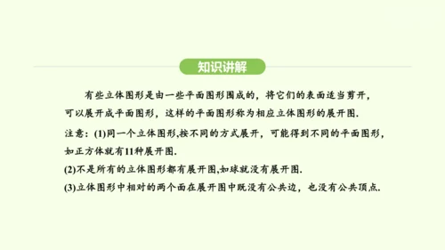人教版（2024）数学七年级上册6.1.3立体图形的展开与折叠 课件(共21张PPT)