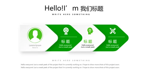 绿色时尚医药代表工作汇报动态PPT