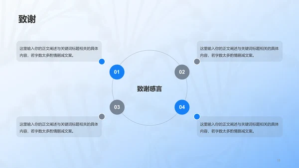 蓝色医学专业毕业论文答辩PPT
