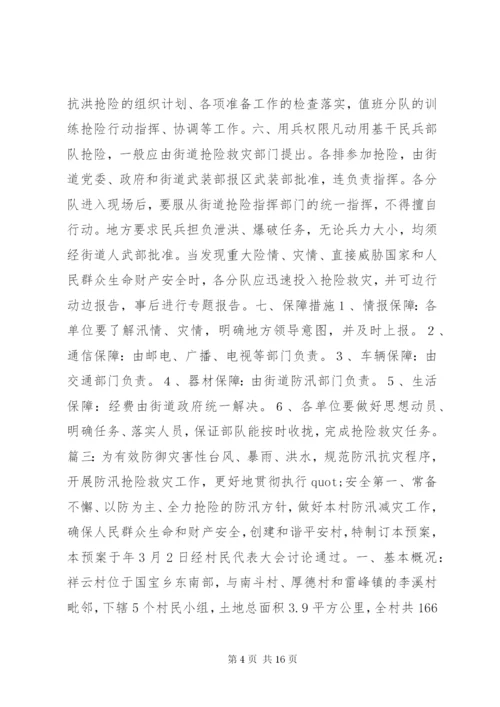 村抢险救灾方案.docx