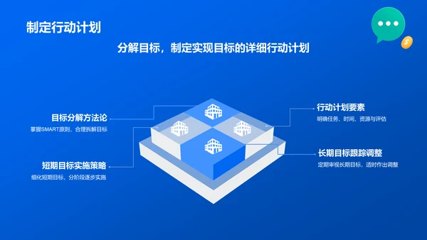 蓝色插画风大学生职业规划大赛PPT模板