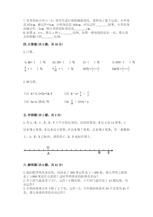 北师大版小学数学六年级下册期末检测试题及答案【典优】.docx