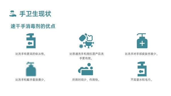 蓝色简约商务实拍风院感手卫生知识培训PPT课件