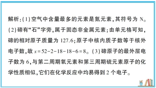 【同步作业】第3单元 物质构成的奥秘 单元复习提升（课件版）