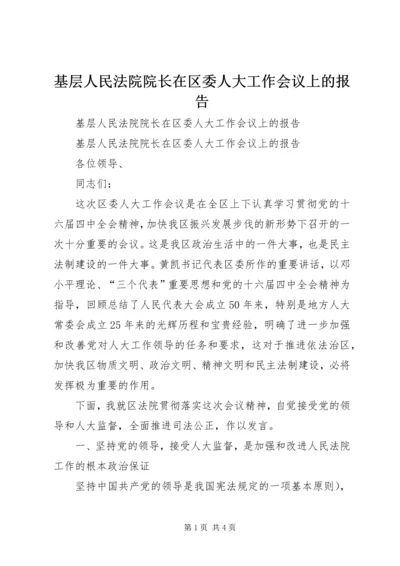 基层人民法院院长在区委人大工作会议上的报告 (3).docx