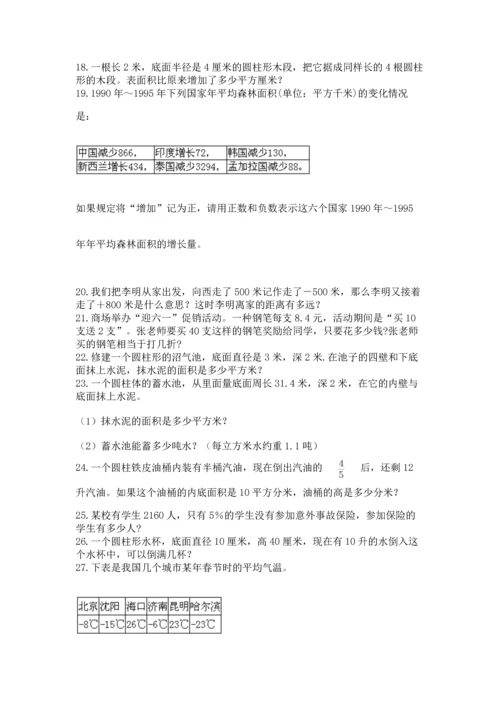 六年级小升初数学解决问题50道【考点精练】.docx