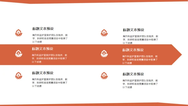 红色简约医疗医学用心服务通用PPT模板