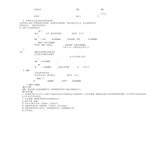 无创呼吸机操作规范及注意事项