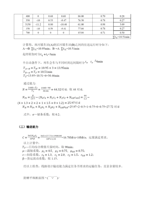 铁路选线课程设计定稿.docx