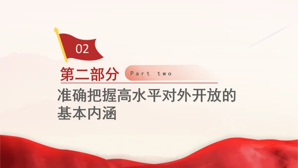党的二十届三中全会完善高水平对外开放体制机制党课PPT