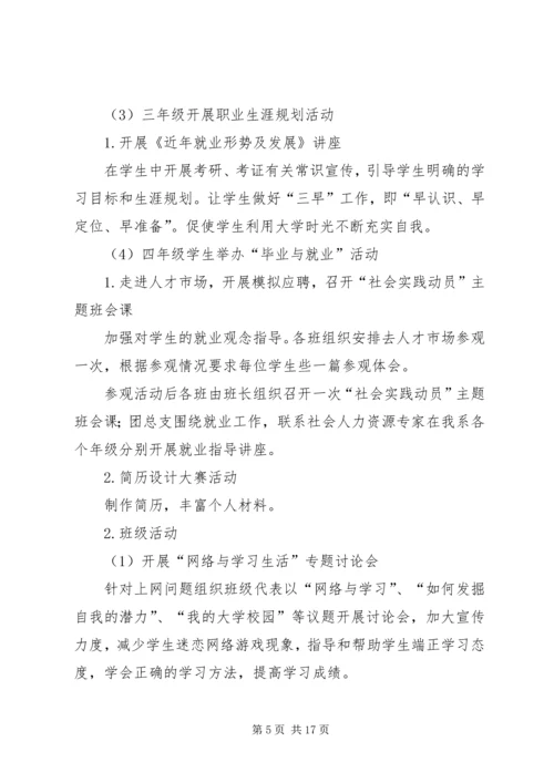 第一篇：学风建设活动月工作计划.docx