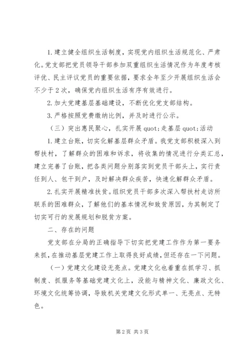 局机关党支部学习贯彻“两个条例”自查报告.docx