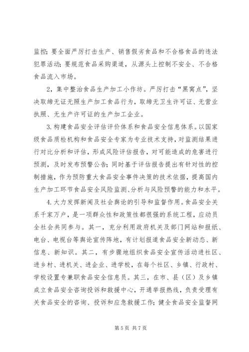 保障食品安全措施之我见.docx