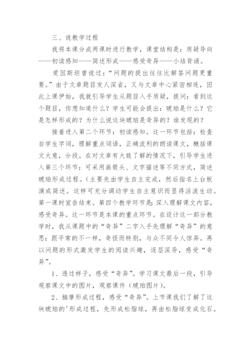 《琥珀》说课稿.docx