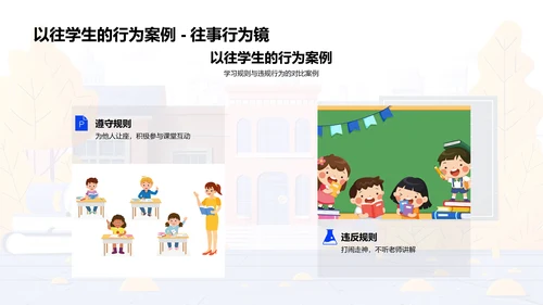 学校规章习惯讲座PPT模板