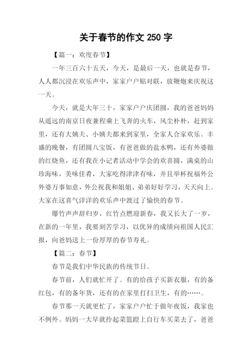 关于春节的作文250字.docx
