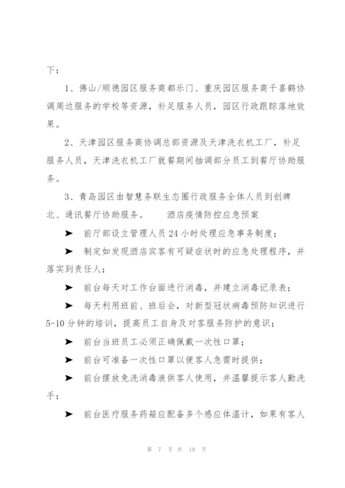 酒店疫情防控应急预案.docx