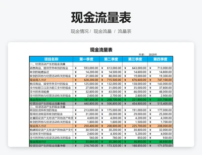 现金流量结构表