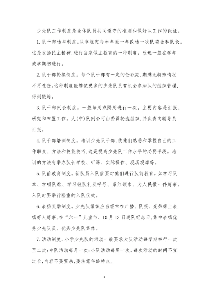 少先队工作制度4篇.docx