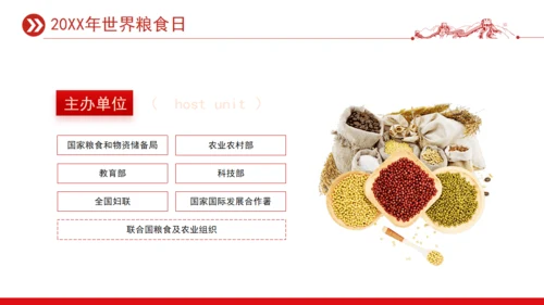 世界粮食日宣传介绍通用PPT课件模板