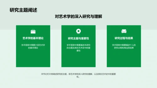 艺术学研究报告PPT模板