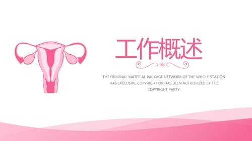 粉色简约关爱女性健康工作总结汇报动态PPT