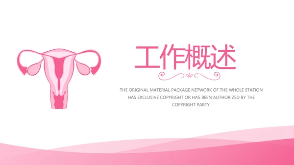 粉色简约关爱女性健康工作总结汇报动态PPT