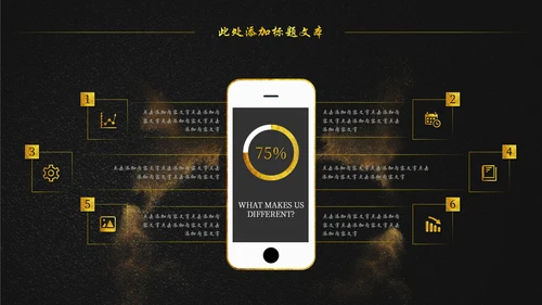 大气黑金蜕变公司年终总结通用PPT模板