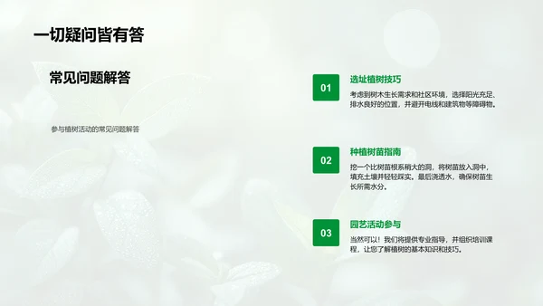 社区植树活动汇报