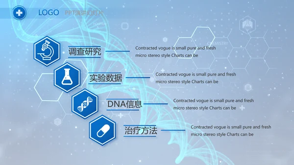 生物基因细胞DNA医疗医学视频PPT含MP4