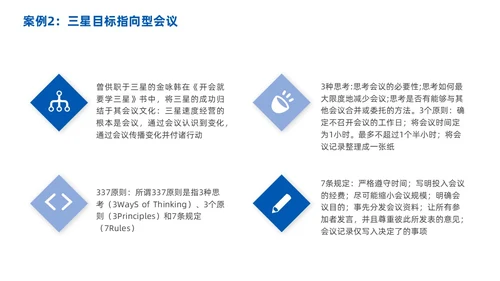 高效会议管理术蓝色商务PPT