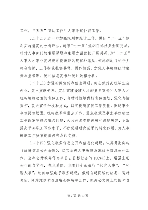 人事人才编制工作计划.docx